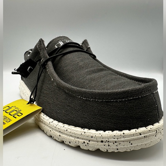 Hey Dude Other - HEY DUDE Men Wally Stretch Black Size 9 lace up loafers men